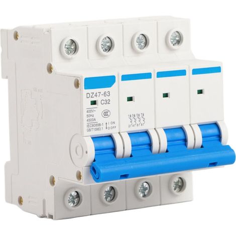 DZ4763 Disjoncteur différentiel différentiel miniature 4P 32A 400V (1/4)