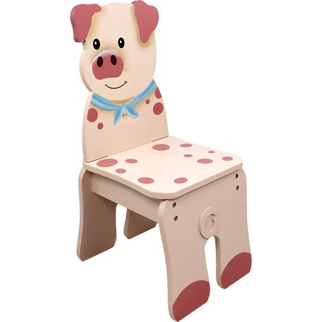 Fantasy Fields Kids (Klein-)Kinder Holzstuhl Ferkel (ohne Tisch) TD-11324A2-P (1/3)