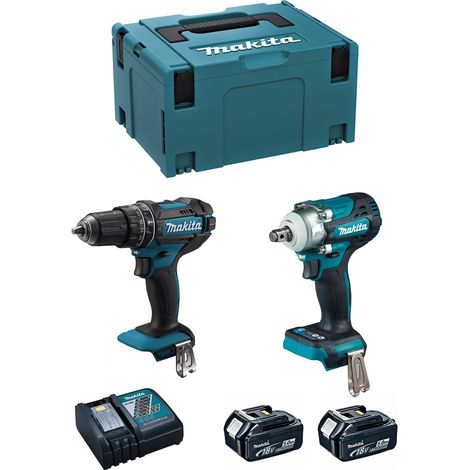 MAKITA Kit MK217RTJ (DHP482 + DTW300 + 2 x 5,0 Ah + DC18RC + MAKPAC 3) (1/5)