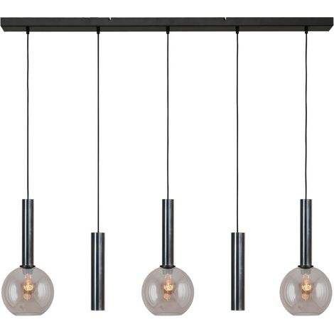 Lampe suspendue pour salle à manger Bella 2 Huile tachetée avec verre doré - 2981-66-130-5RD20220 (1/3)