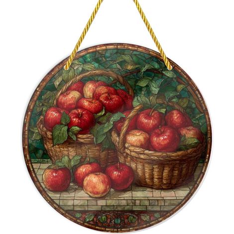Paniers à pommes incassables en acrylique, 30 x cm, suspendre aux vitraux (1/5)