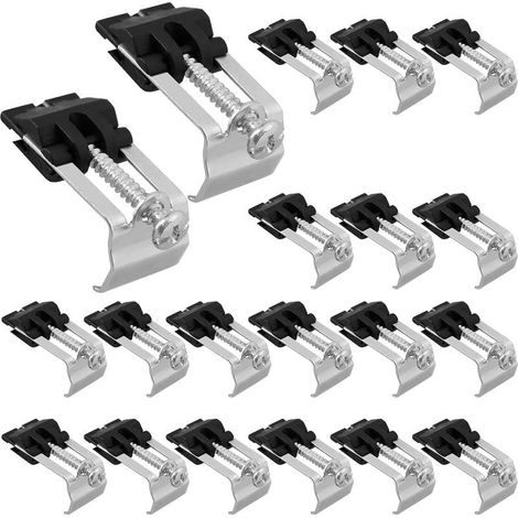 20 Pièces Installation De Clips De Fixation, Clips D'éVier Encastrés, Clips D'évier De Cuisine, Accessoires pour éVier De Cuisine pour Salle De Bain Salle De Douche (1/5)