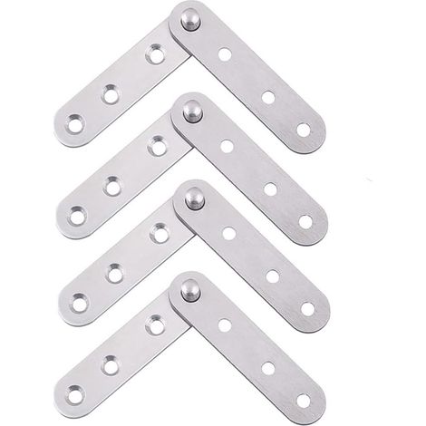 4 Charnières Pivotantes 360° Acier Inox pour Armoire Rabattable (1/4)