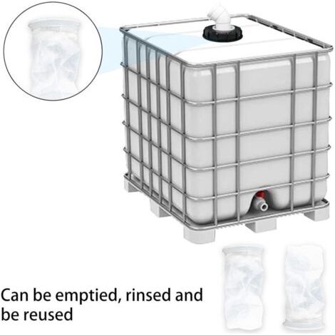 FOREHILL 45° IBC-Filter mit Deckel, 163 mm Nylon-Regenwasserfilter, waschbar mit Deckel für DN 150 IBC-Regenwassertank (1/4)
