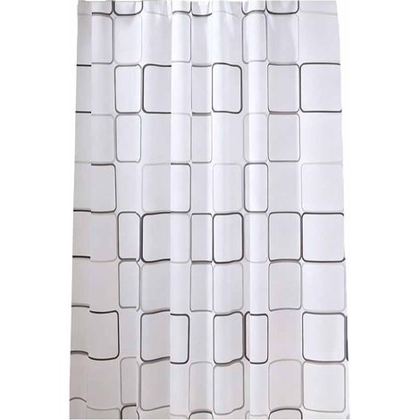Rideau De Douche - PEVA Imprimé 3D - 180 cm x 180 cm - Anti-moisissure - Séparation Salle De Bain - 1 Pièce