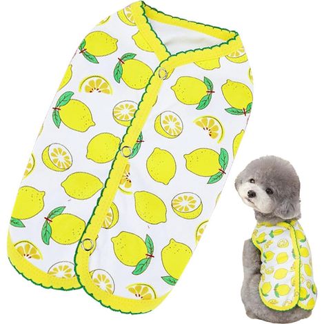 Vêtements pour Chiens, Petits vêtements de Chiot Vêtements de Chien Moyen Sans manches mignonnes mignonnes de chat doux refroidisse (1/5)