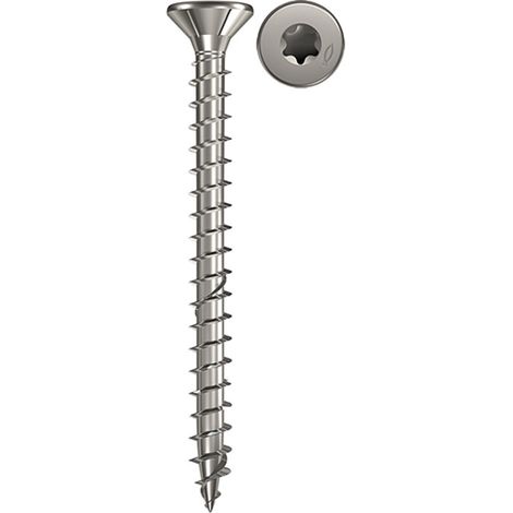 Fischer 200x Power-Fast 4 x 20 Tête fraisée acier inoxydable A4 filetage total Torx - 657276