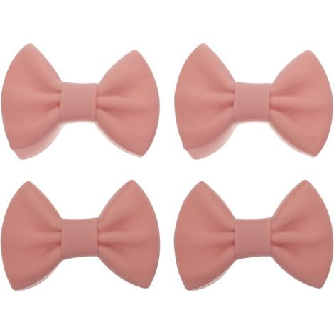 paires de supports de poignée auxiliaire en silicone avec nœud papillon, couvercle de poignée en fonte, support de poignée de casserole antidérapant, couvercle de support de casserole pour poêle à fri (1/5)