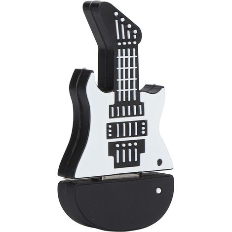 Esta adorable memoria USB con forma de guitarra cuenta con una elegante carcasa metálica, transferencia de datos de alta velocidad y compatibilidad con los principales sistemas operativos, lo que la h (1/4)