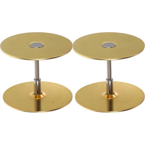 Plaques de recouvrement trous porte en acier inoxydable 67 mm (1/5)