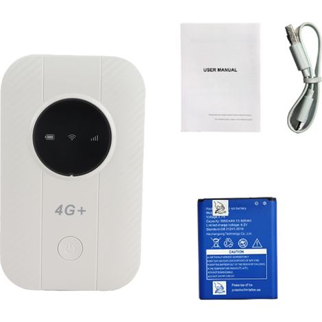 Carte routeur 4G intégrée, Wi-Fi portable compatible avec 10 appareils, Internet par satellite illimité, point d'accès mobile multifonctionnel de poche pour les voyages en voiture (1/5)