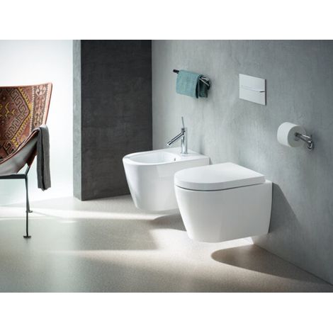 Duravit – Abattant de toilette SoftClose en plastique blanc alpin – Charnières en acier – Amovible pour entretien facile