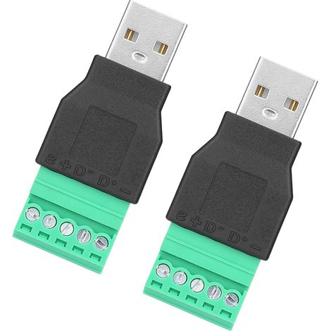 Stück USB-Stecker auf 5-poligen Klemmenblock-Adapterstecker