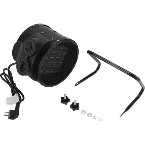 Radiateur électrique soufflant 3000W, chauffage d'air portable pour serre et cour, fiche UE 220V, noir (1/5)