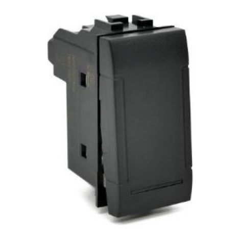 Desviador unipolar art compatible bticino livinglight l4003n 16a negro - 803n