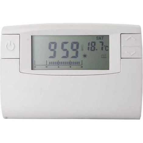 Thermostat de chaudière électronique programmable 3 niveaux de température – Alimentation par 2 piles AA – Réglages manuels simples – GAO