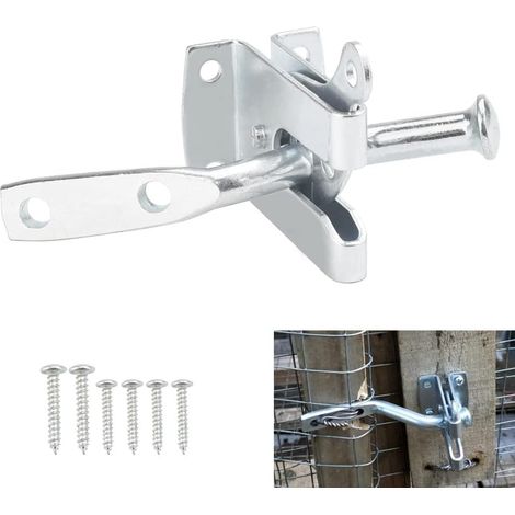 Jiajia AI, Verrou de Porte de Jardin en Galvanisé Verrou, Acier pour jardin, terrasse et extérieur (1/5)