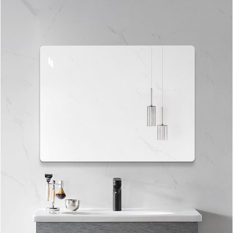 Rahmenloser Wandspiegel 100x75 cm aus versilbertem Glas, horizontal oder vertikal – MEUBLIV (1/5)