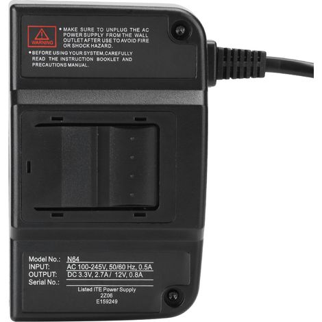 Adaptateur secteur pour câble vidéo AV Nintendo 64 (100-240 VEU) (1/5)