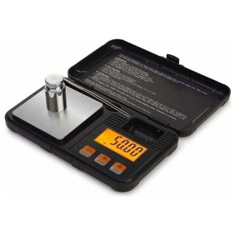 50g digital kitchen scale – Accuracy 0.001g – Backlit LCD screen – Tweezers included – Tare function (1/4)
