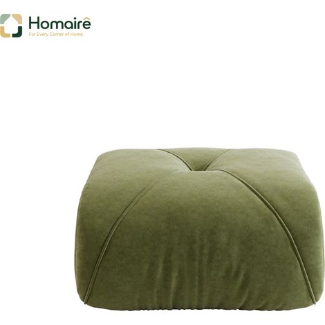 Modularer Pouf mit Armlehnen aus Chenille en Polyester 78 x 76 x 45 cm HOMAIRE (1/5)