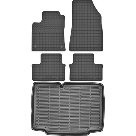 Ensemble de tapis de sol en caoutchouc pour Renault Clio V Hatchback à partir de 2019 + tapis de coffre (1/5)