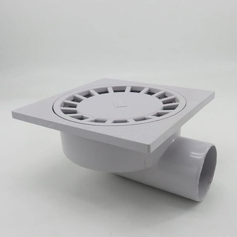 Siphon de sol, siphon mural en PVC 75 mm, siphon ABS à grand débit pour salle de bain, douche, siphon latéral à grand débit, durable (1/5)