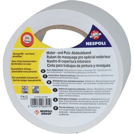 Nespoli Maler-Gipserband 50 mm x 33 m Kreppband