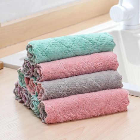 Chiffon Absorbant - Torchon De Cuisine - Pour Évier Salle De Bain Table - Microfibre 35x70 Cm - Lot De 6 (1/5)