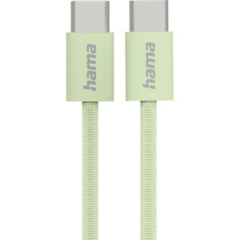 Hama Fabric USB-C Ladekabel 1m Nylon Grün Mbit/s 480