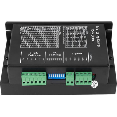 Contrôleur de moteur pas à pas CNC numérique 32 bits ultra silencieux DM860H 2,4‑7,2 A 18‑80 V CA (1/5)