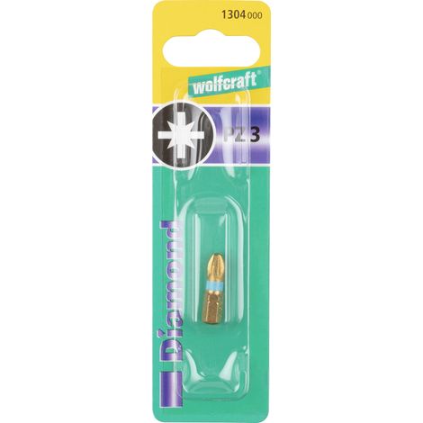 Schraubendreherbit Wolfcraft 1304000 Diamantbeschichtung 25 mm (1/2)