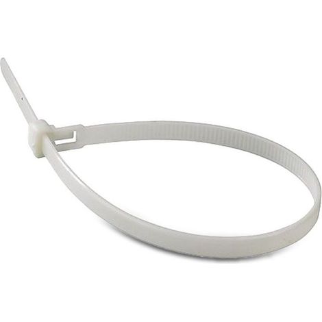 100 ataduras de cable de 3,5x150mm en nylon color blanco 11165 (1/5)