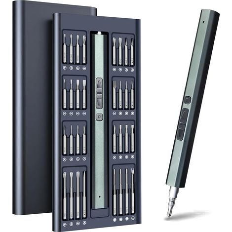 Tournevis Électrique 66 en 1 - 64 Embouts S2, Vitesse 200tr/min pour Réparation Téléphones, Ordinateurs et Appareils (1/5)