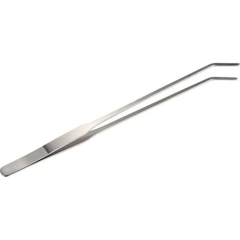 Pinzette curve in acciaio inox – 28 cm – ideali per piante acquatiche, acquari d'acqua dolce e laghetti esterni.