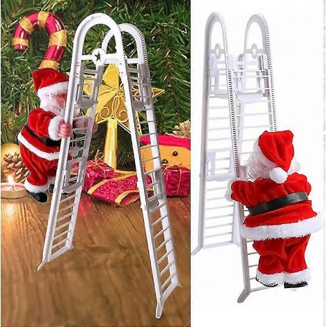 Elektrische Kletterleiter Weihnachtsmann, Weihnachtsdekoration Geschenke Spielzeug bd (1/5)