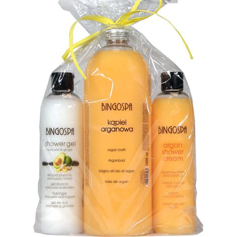 Set avocado, argan e zenzero - per doccia e bagno (1/2)