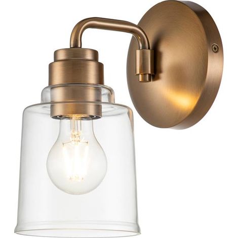 Elstead Kichler Aivian Lampada da parete a cupola in ottone anticato (1/5)