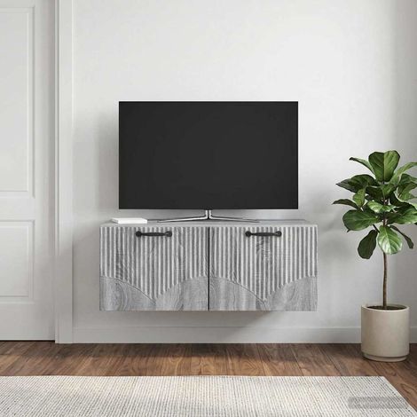 Wandmontierter TV-Schrank Graues Sonoma 78,5 x 41 x 30 cm (1/5)