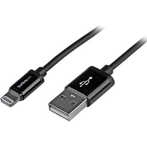 startechcom USBLT1MB cable lightning negro 1 metro (1/5)