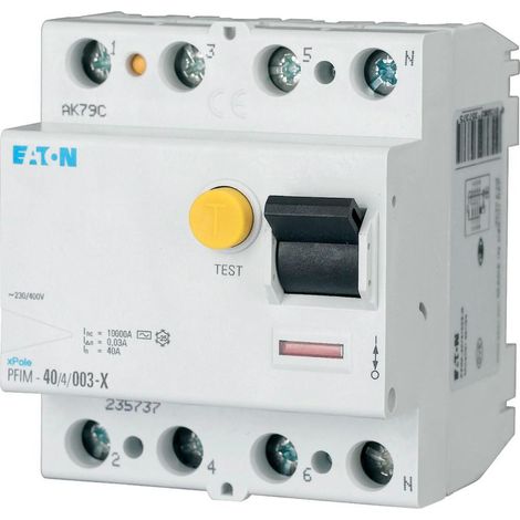 Interruptor Eaton pfim-40/4/03-xs/a 40A 300mA