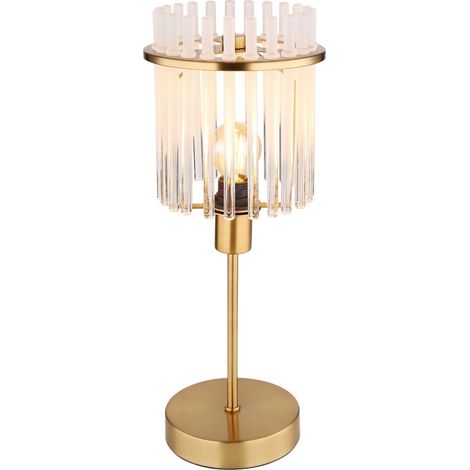 Globo - lámpara de mesa - GORLEY - dorado - vidrio - Ø 15cm - E14 (1/5)