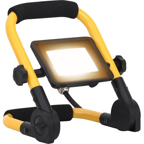 Projecteur LED avec poignée, 20 W, blanc chaud
