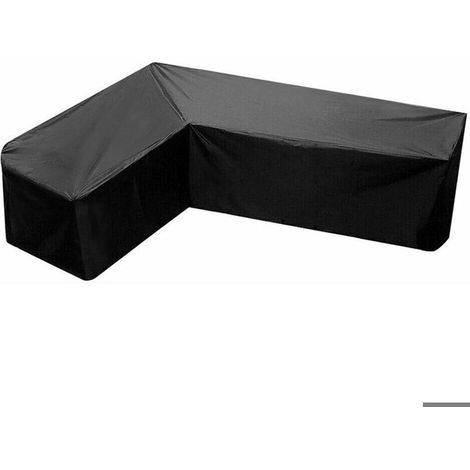 HONORNIC - Housse pour canapé d’angle de jardin - 215x215x87cmImperméable et résistante aux UV, à la gèle et les ternissements