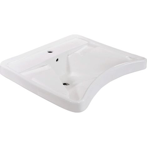 Lavabo per disabili in ceramica bianco - Installabile Soltanto Con La Staffa Fissa