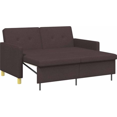 Sofá cama desplegable Marrón Oscuro Tela vidaXL (1/5)