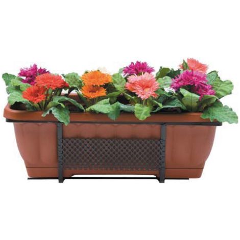 bac A fleurs Balconi fioriti vase rectangulaire 50 cm en fer forgA pour balcon