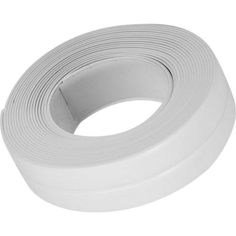 Selbstklebende Badewannen- und Wanddichtungsleiste, Waschbeckenrandleiste, Küche (Nr. 1 Weiß 22 mm x 3,2 m) (1/5)