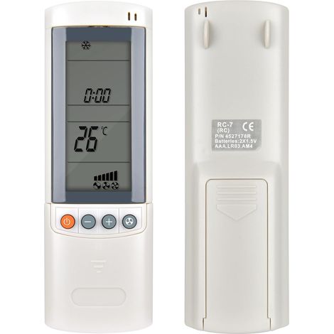 Télécommande de remplacement universelle pour AIRWELL, Emailair et Electra, compatible avec la série RC-7. (1/4)