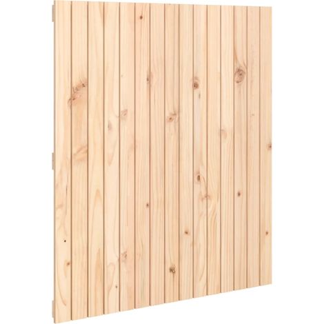 Testiera letto accessorio camera da letto pensile stile pallet 95,5 x 3 x 110 cm in legno di pino massiccio TDL0202745